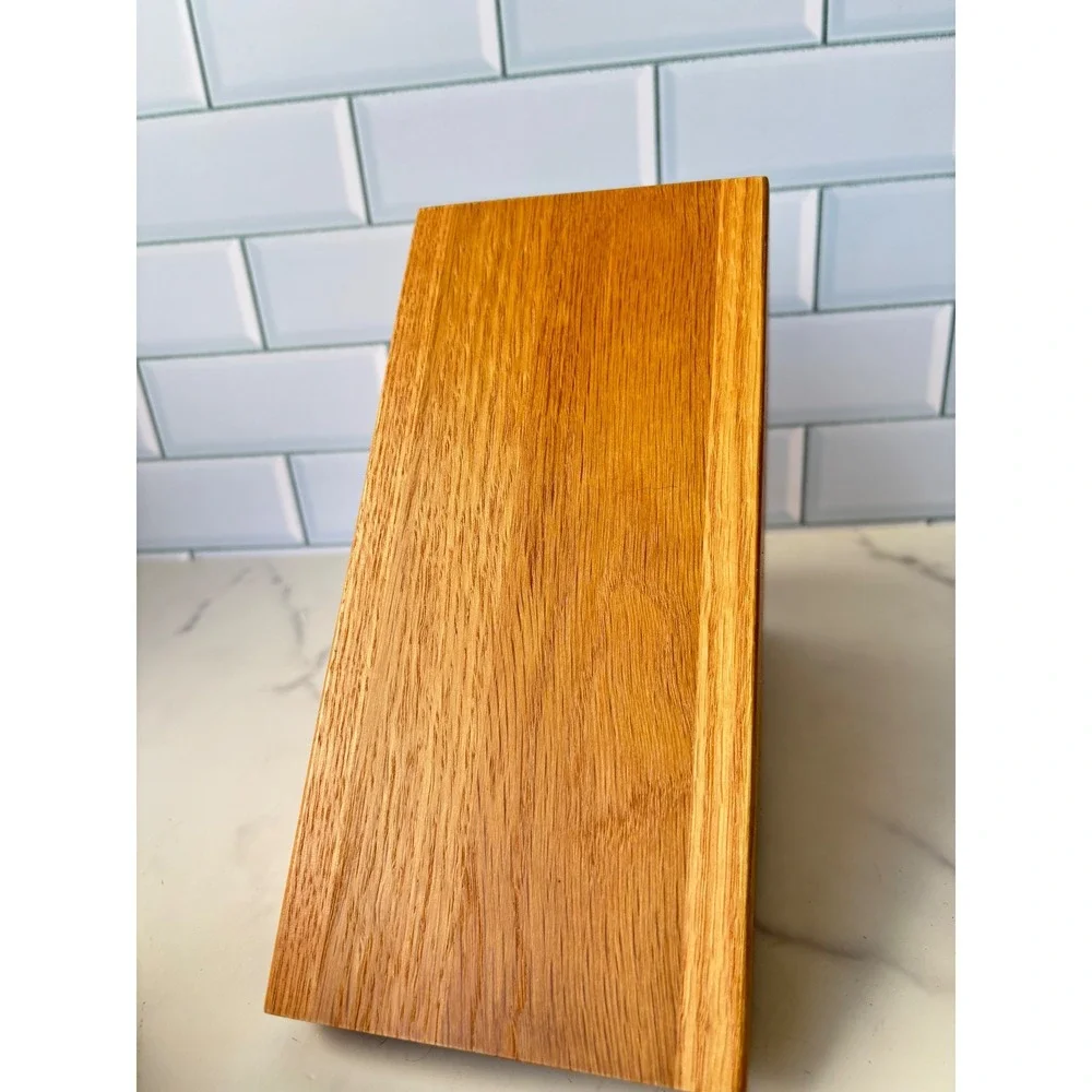 Cutco Oak Wood Knife Block 4 Slot Kitchen Cutlery‎ Storage Organizer Natural